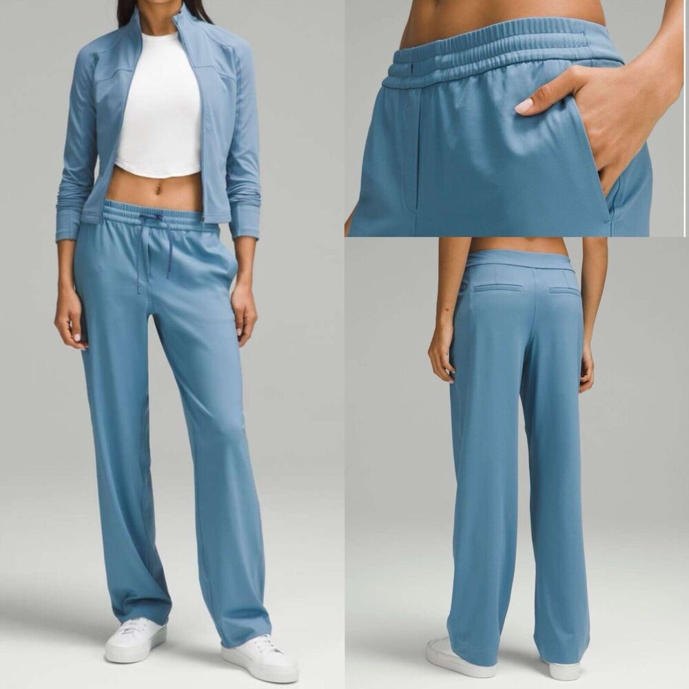 Lululemon Women’s Pants Full Length Straight Leg Mid Rise Luxtreme W5GABS